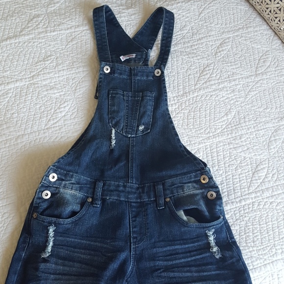 SOLD Bongo Skinny Blue Denim Overalls - Picture 3 of 8